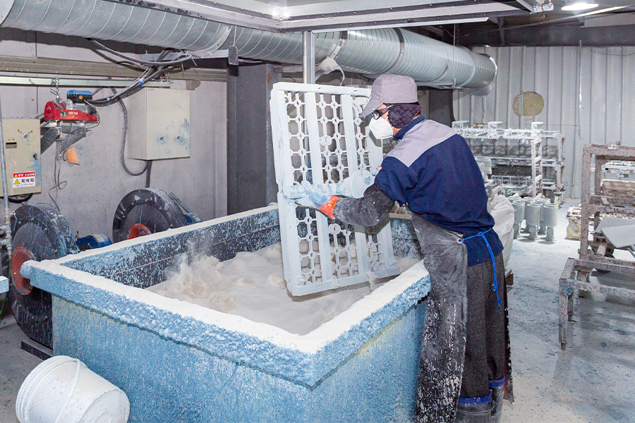 Taller de fabricación de conchas