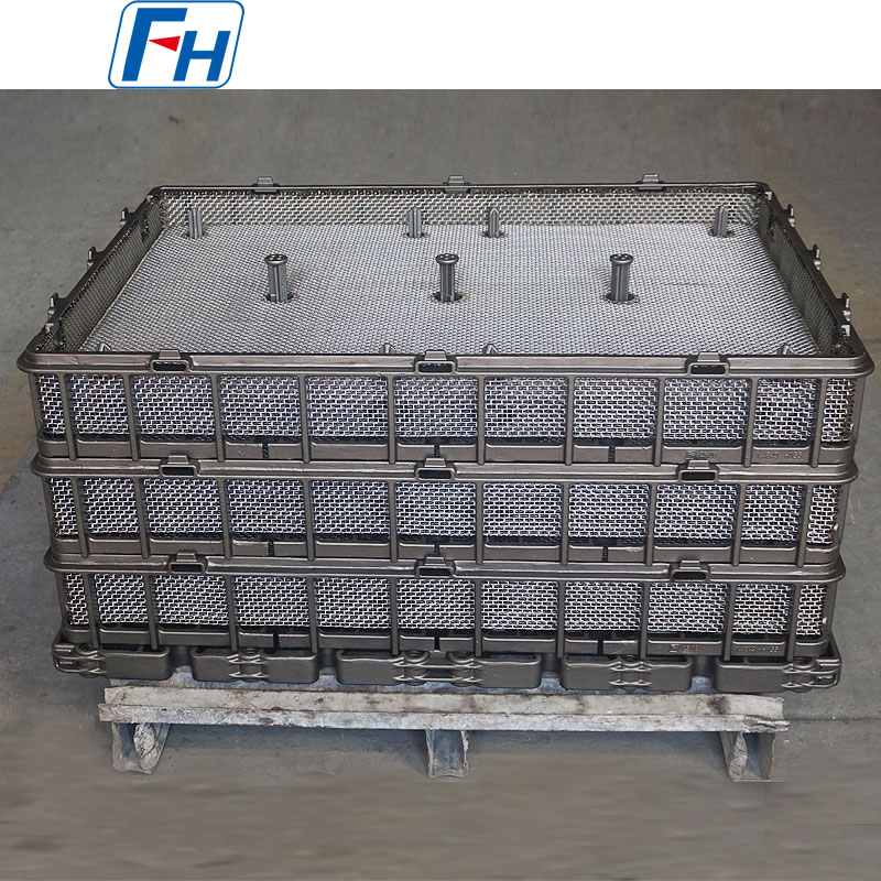 Cestas de tratamiento térmico, cestas de alambre personalizadas