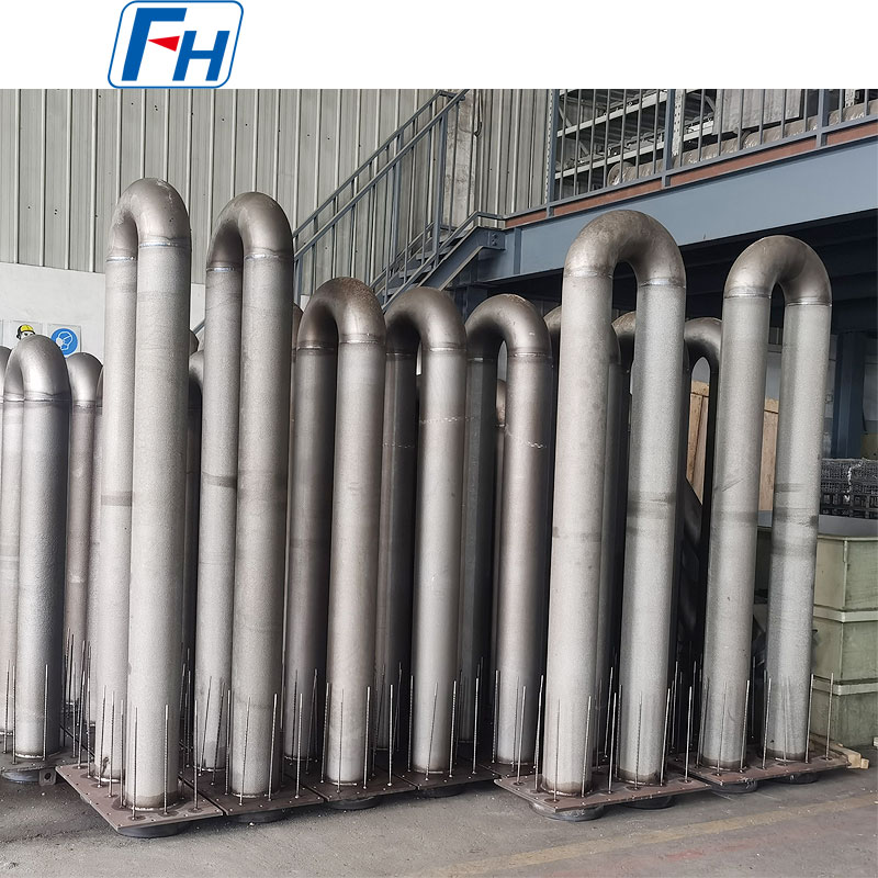 Tubos radiantes tipo U, W y P para repuestos de hornos