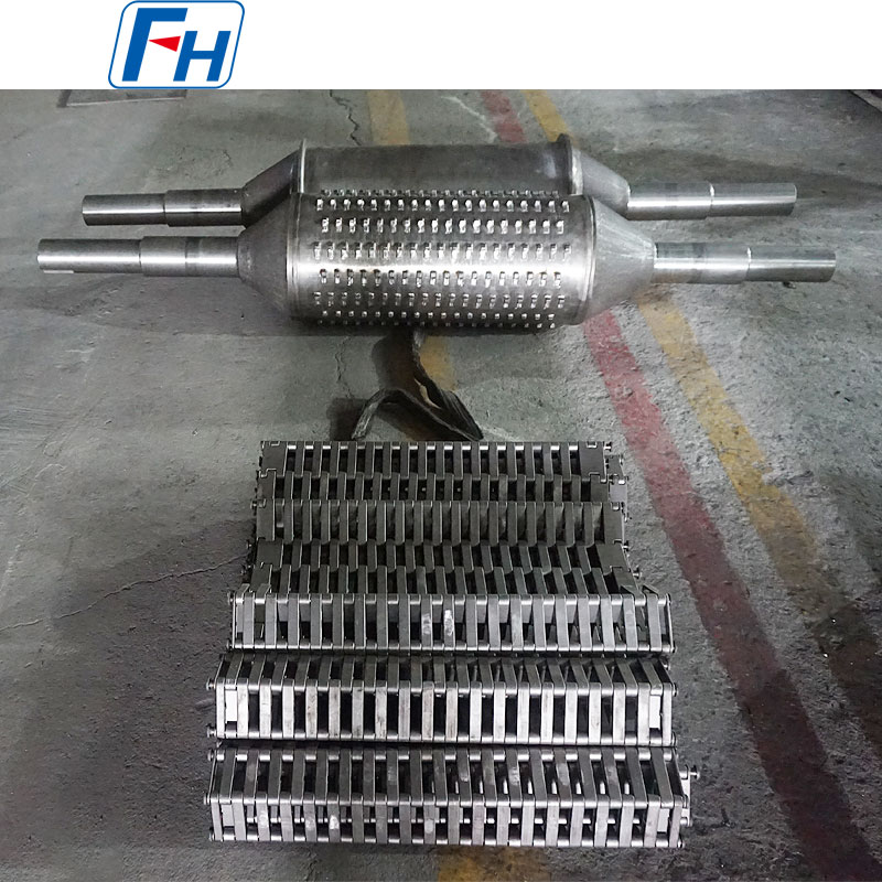 Rodillo impulsor fundido con correa de enlace fundido