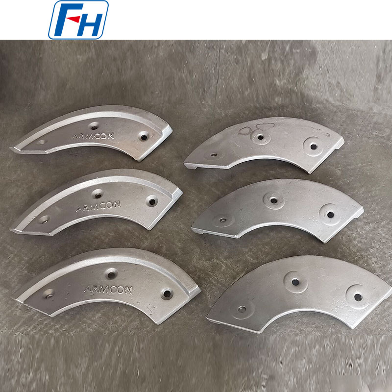 Cuchillas mezcladoras de concreto de hierro fundido Ni-Hard