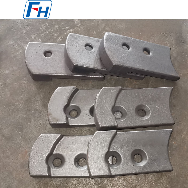 Cuchillas mezcladoras para hormigonera de hierro fundido Ni-Hard 4 resistentes al desgaste