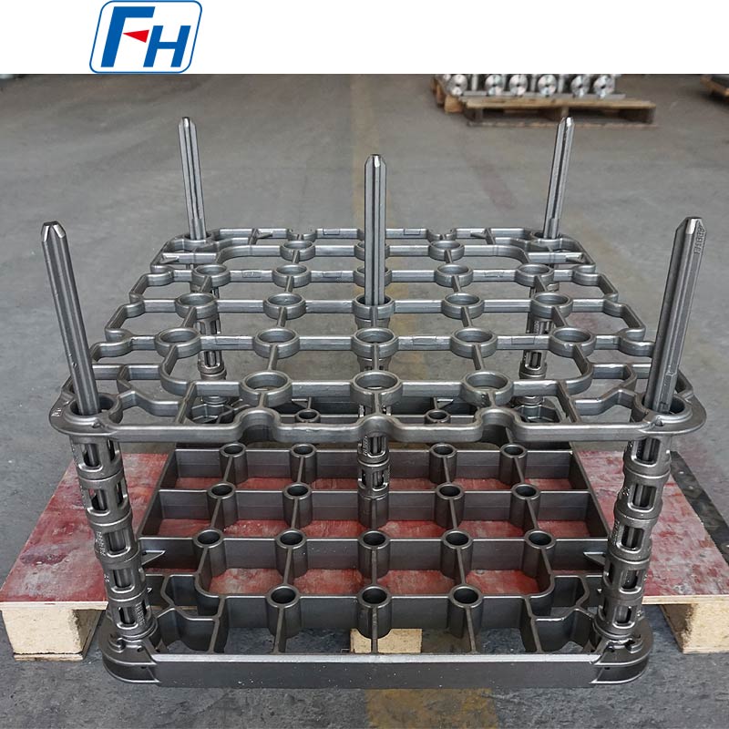 1.4848 Accesorios de bandeja enfriados por aceite de aleación adecuados para accesorios de CFC de hornos tipo caja