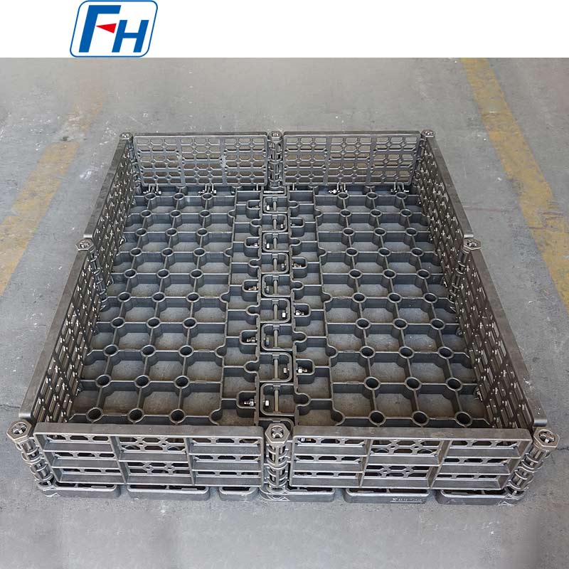 Cesta de carga para tratamiento térmico enfriada por aceite FH® para horno de rodillos