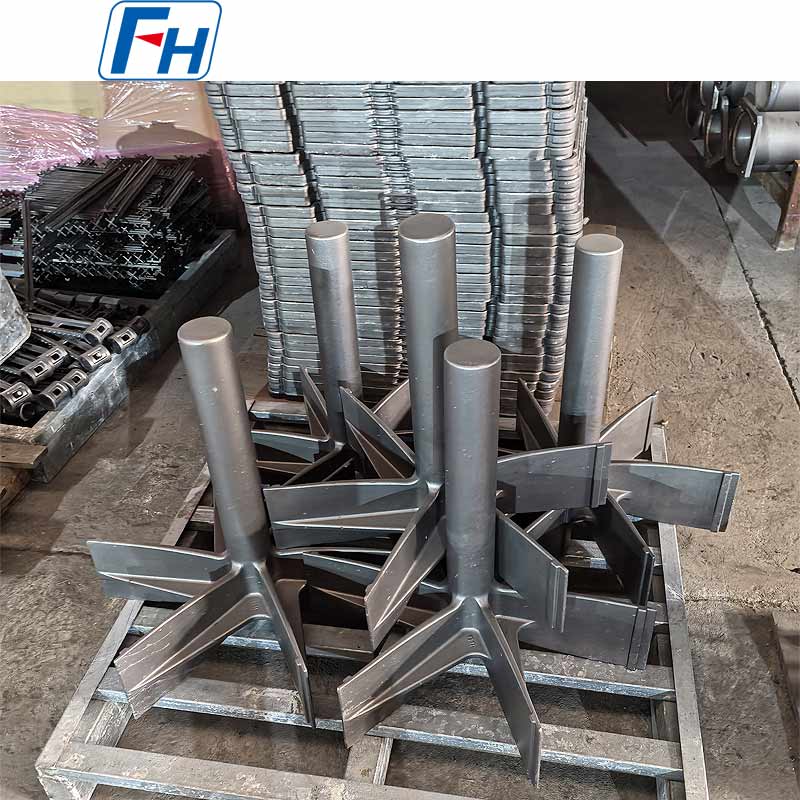 Aspas de ventilador soldadas FH® para ventiladores de hornos de alta temperatura: 1.4848, antideslizamiento, equilibrio dinámico, ISO 9001