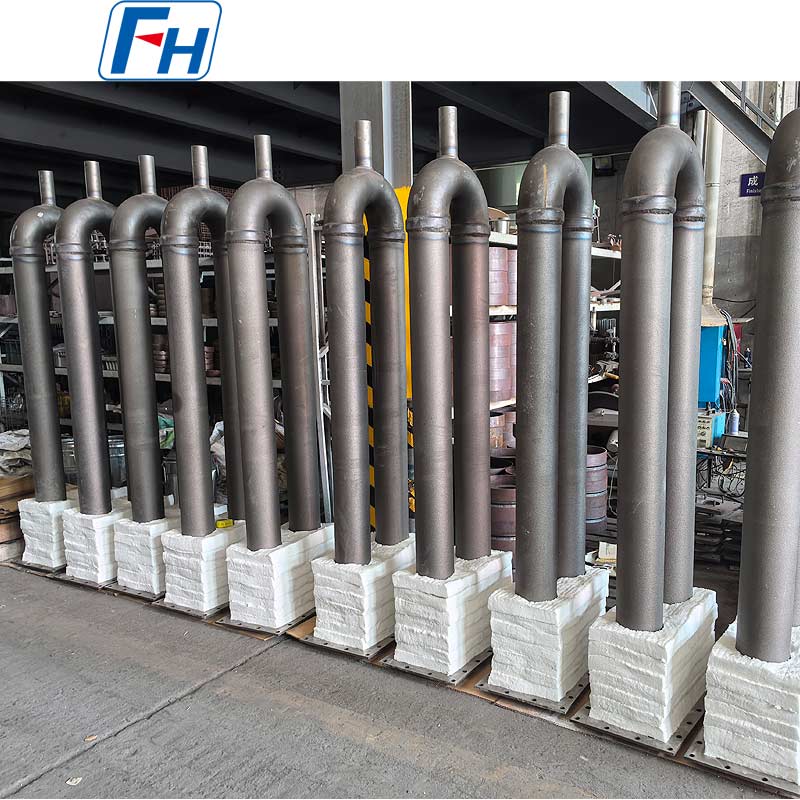 Tubo radiante en forma de U HU – Ø152,4 × Ø142,8 × 2154,24 mm