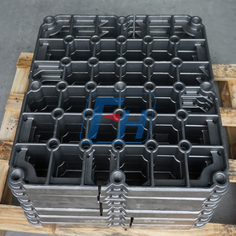 Bandeja base de tratamiento térmico para horno de rodillos continuos