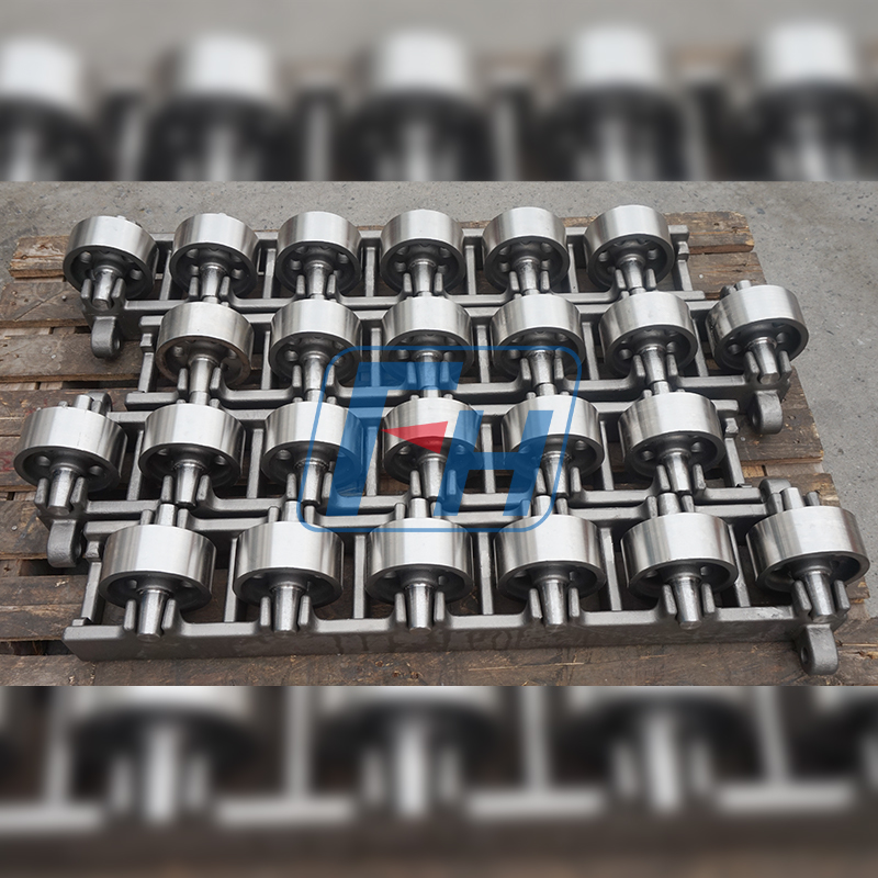 Rieles y rodillos del horno