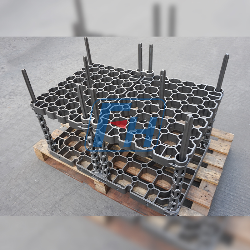 Accesorio de horno de vacío 900x600x600, espesor de bandeja intermedia 45 mm