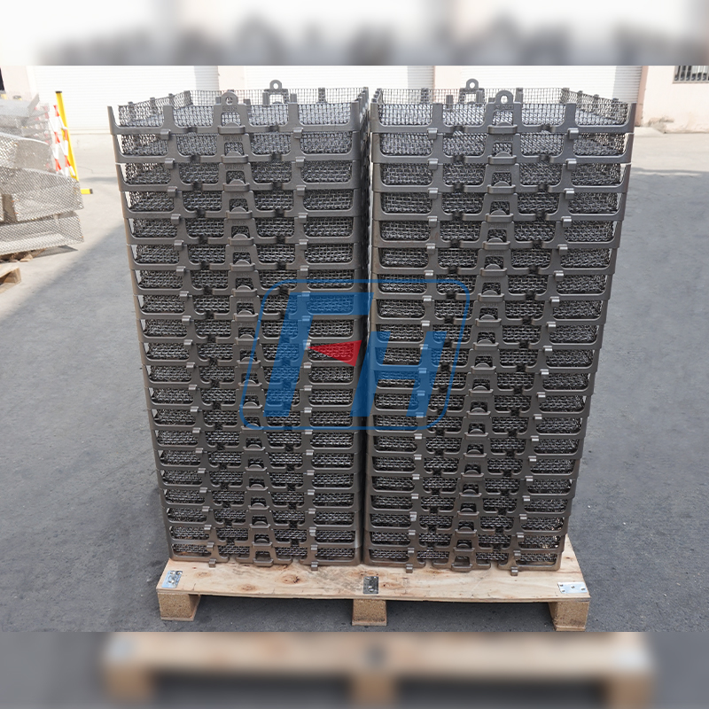 Cestas de tratamiento térmico de 650x580x90 mm para horno de vacío