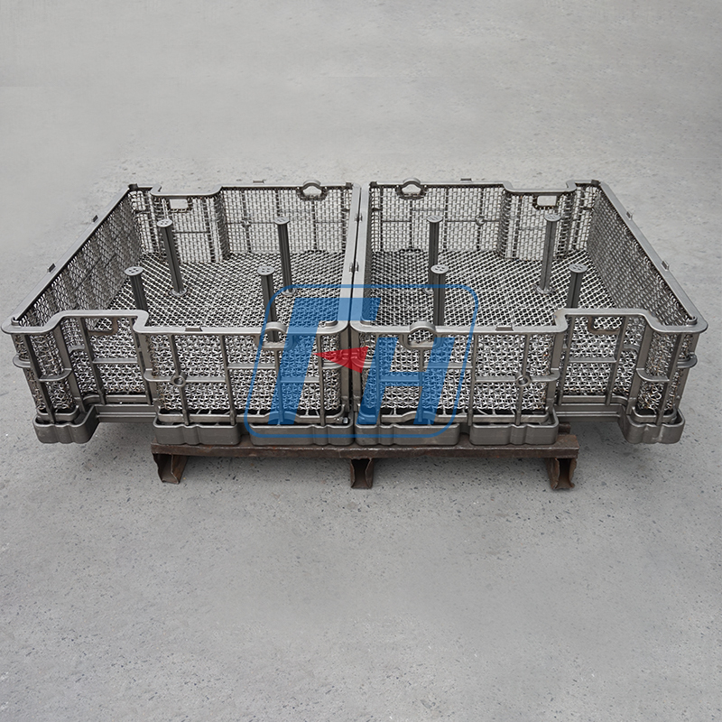 Cesta de tratamiento térmico de 1500x900 mm para horno de usos múltiples