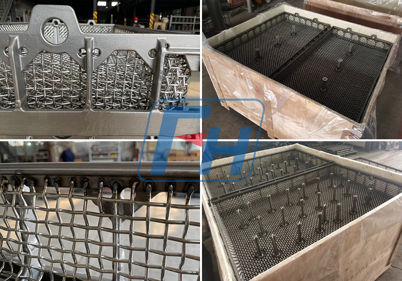 Cesta de horno de tratamiento térmico con malla de alambre a Türkiye